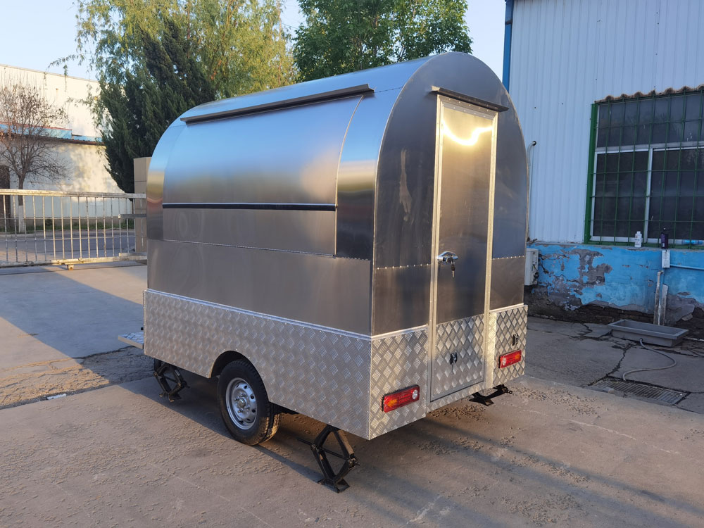 2.3m (7.5ft) Stainless Steel Round Shape Food Trailer - Image 13
