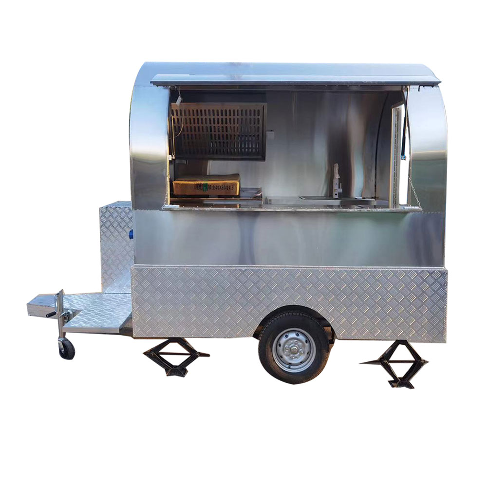 2.3m (7.5ft) Stainless Steel Round Shape Food Trailer - Image 6