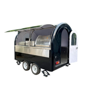 3m (10ft) Round black dome food trailer