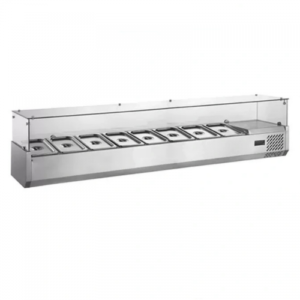 Refrigerated Counter Top Salad Bar Showcase 8×1/3GN