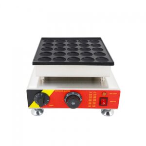 Commercial 25-Hole Mini Pancake Maker NP-542 | Electric Snack & Waffle Iron Machine for Food Trucks & Cafes