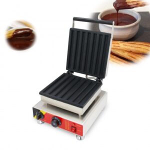 Commercial Latin Fruit Roasting Machine NP-520 | Cast Aluminium Spanish Curling & Waffle Maker 1.5KW