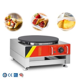 Commercial Electric Crepe Maker DE-1 | 3KW Single Plate Crepe Machine for Food Trucks & Cafes